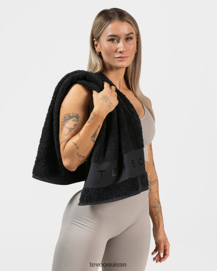 accessoires femmes TEVEO 40204P2 serviette de remise en forme noir