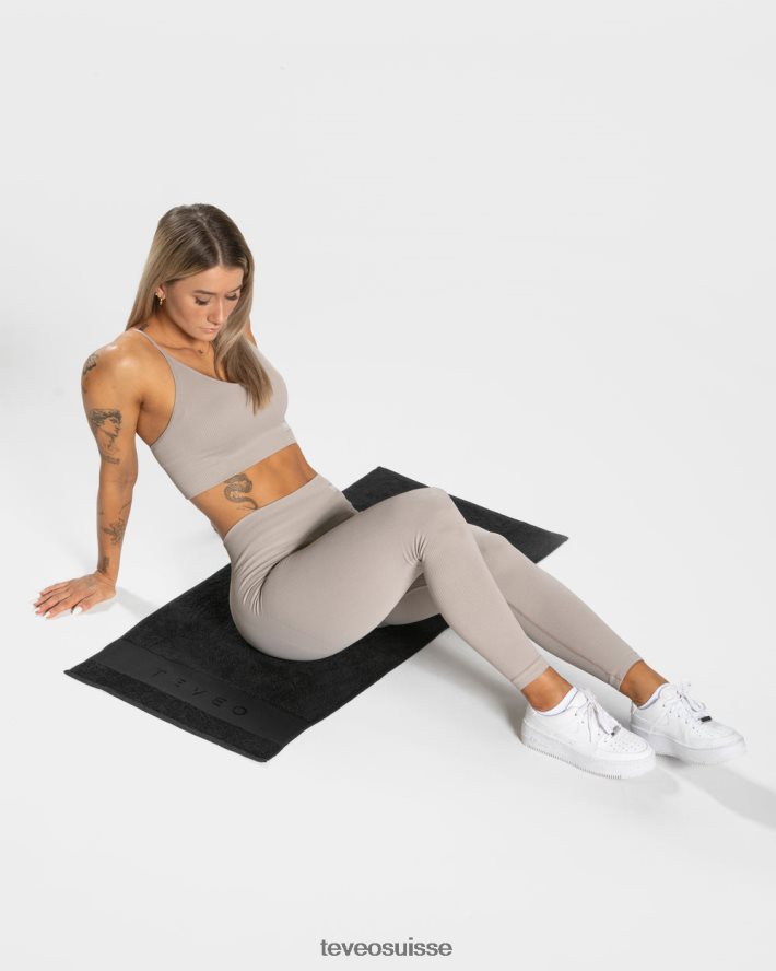accessoires femmes TEVEO 40204P2 serviette de remise en forme noir