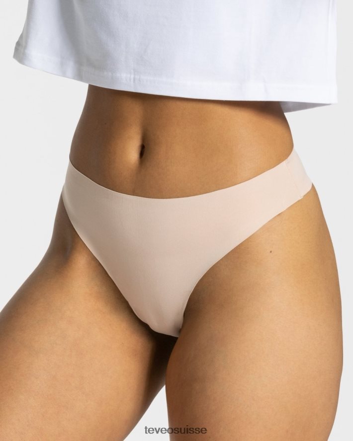 vêtements femmes TEVEO 40204P264 string sans couture (2s) nu