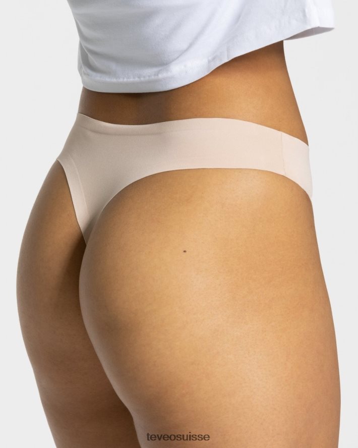 vêtements femmes TEVEO 40204P266 string sans couture (5s) nu
