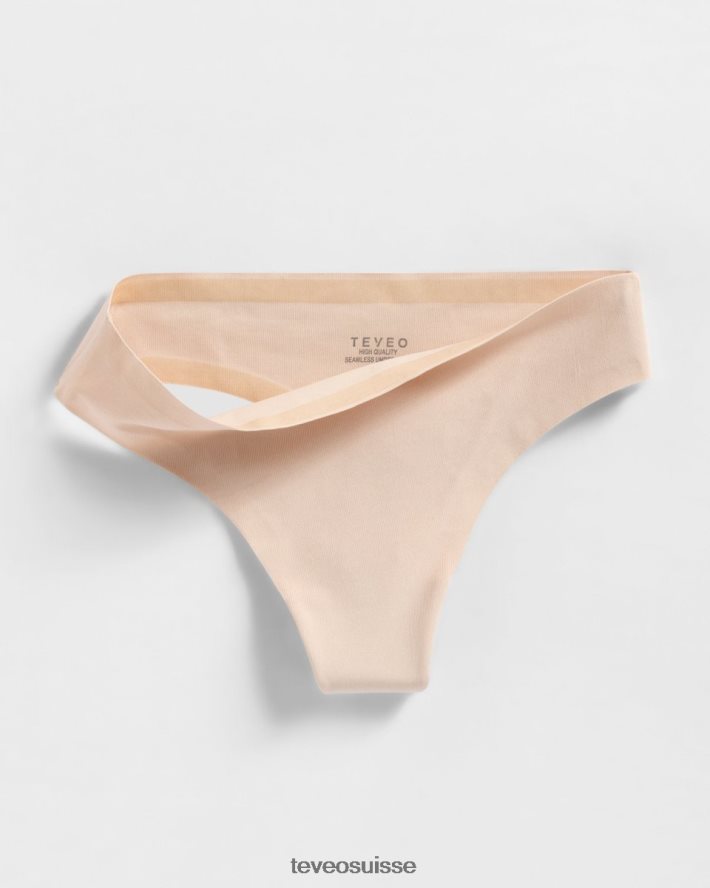 vêtements femmes TEVEO 40204P266 string sans couture (5s) nu
