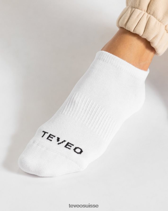 vêtements femmes TEVEO 40204P269 chaussettes actives (2pcs) blanc