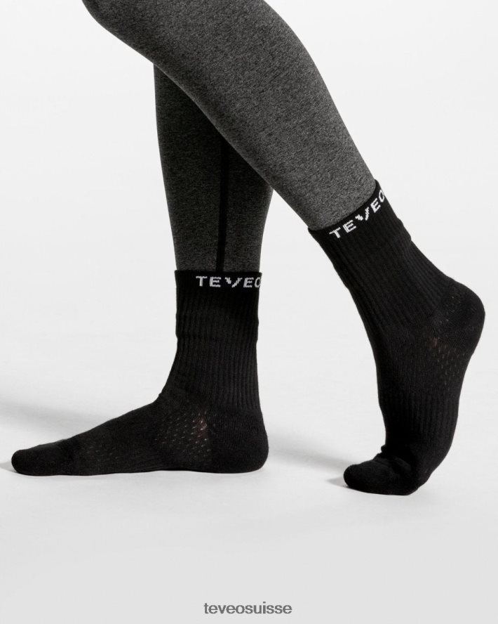 vêtements femmes TEVEO 40204P270 chaussettes à air (2 pièces) noir