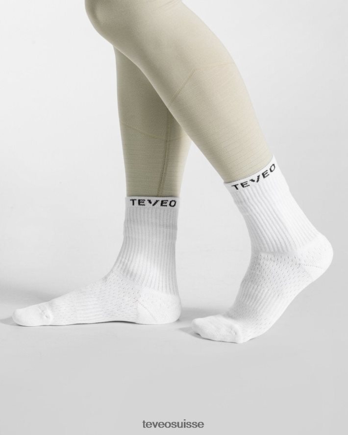 vêtements femmes TEVEO 40204P271 chaussettes à air (2 pièces) blanc