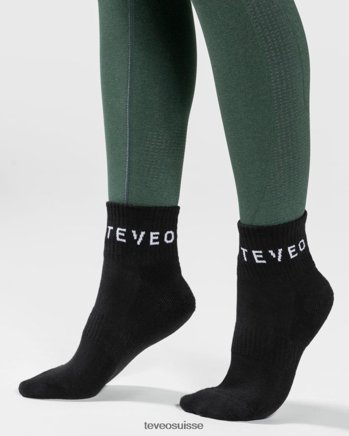 vêtements femmes TEVEO 40204P272 socquettes (2pcs) noir