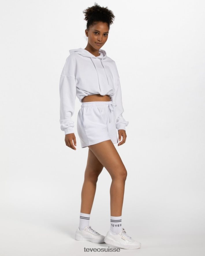 vêtements femmes TEVEO 40204P275 chaussettes d'équipage (2 pièces) blanc