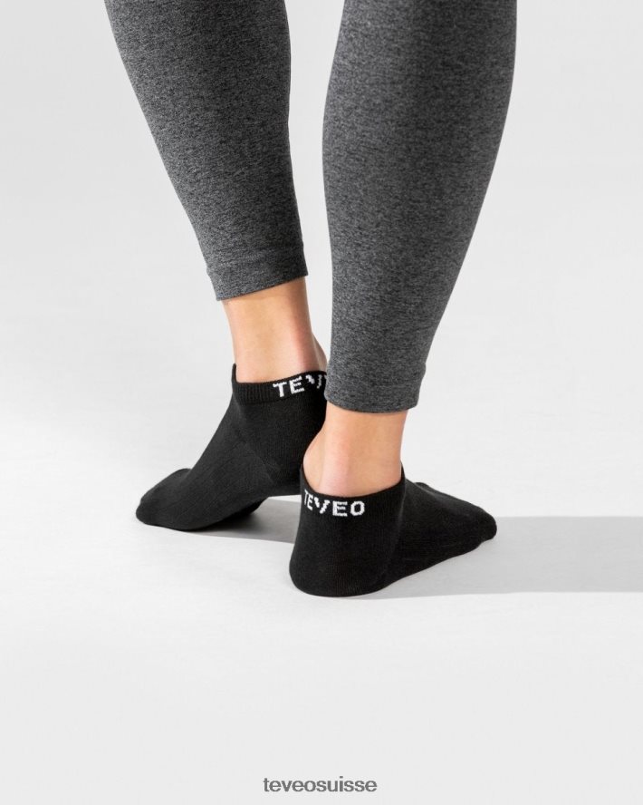 vêtements femmes TEVEO 40204P276 chaussettes baskets (2pcs) noir
