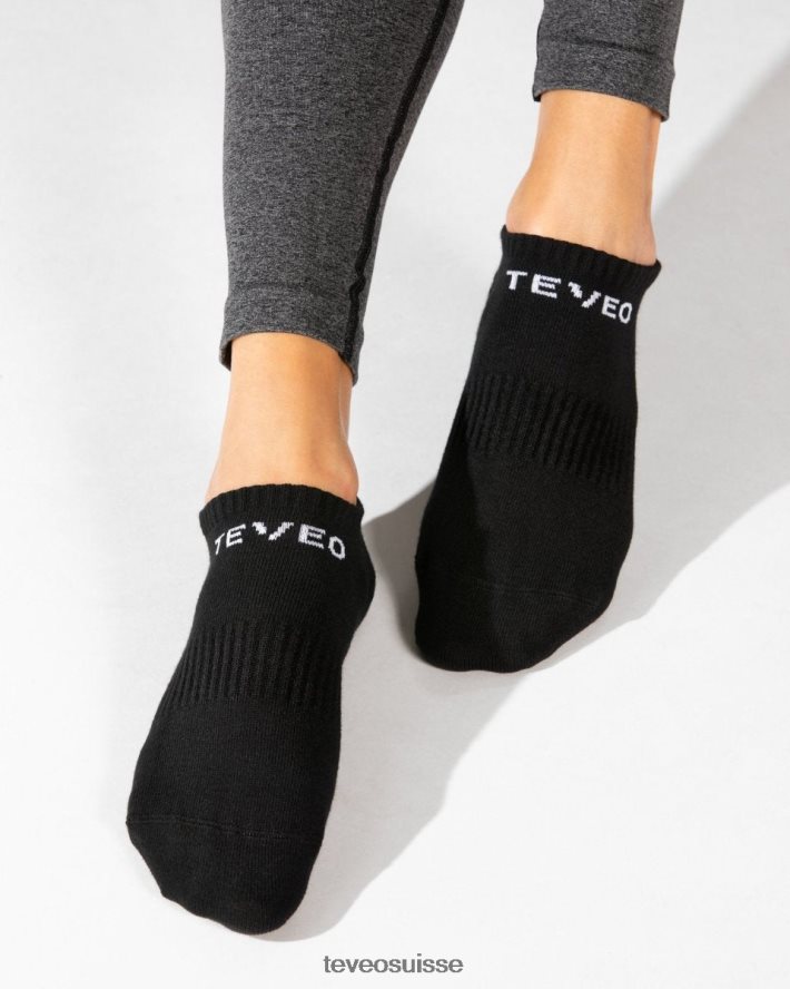 vêtements femmes TEVEO 40204P278 chaussettes de sport (2 pièces) noir