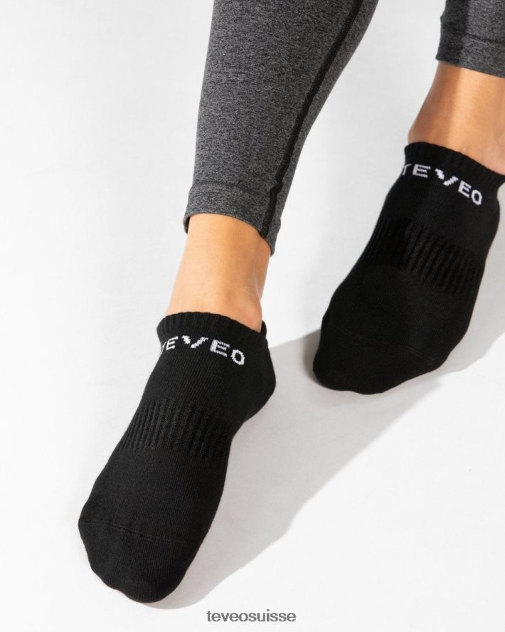 vêtements femmes TEVEO 40204P278 chaussettes de sport (2 pièces) noir