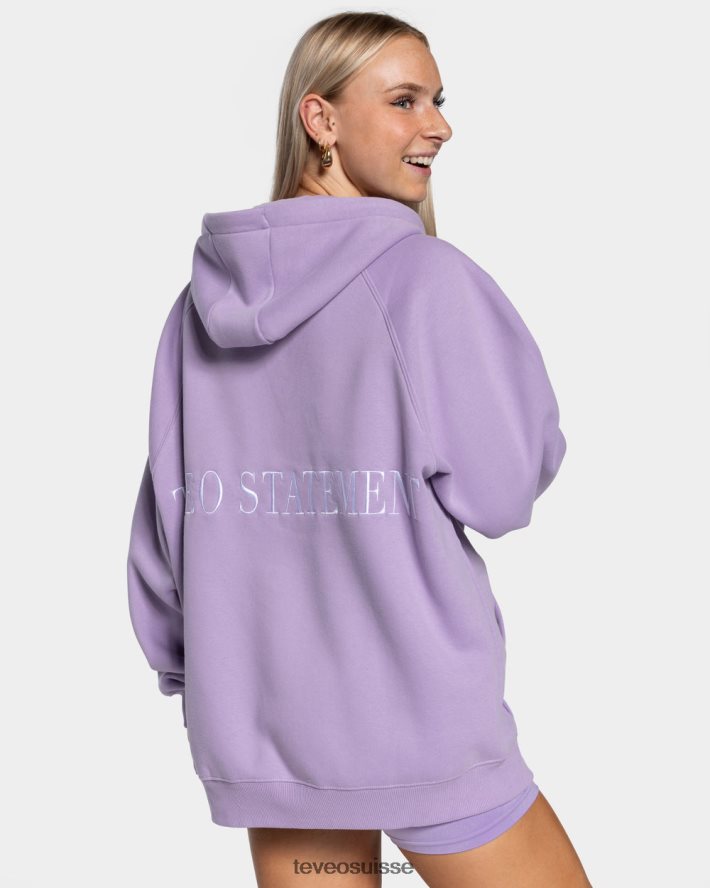 vêtements femmes TEVEO 40204P22 veste oversize tendance lilas