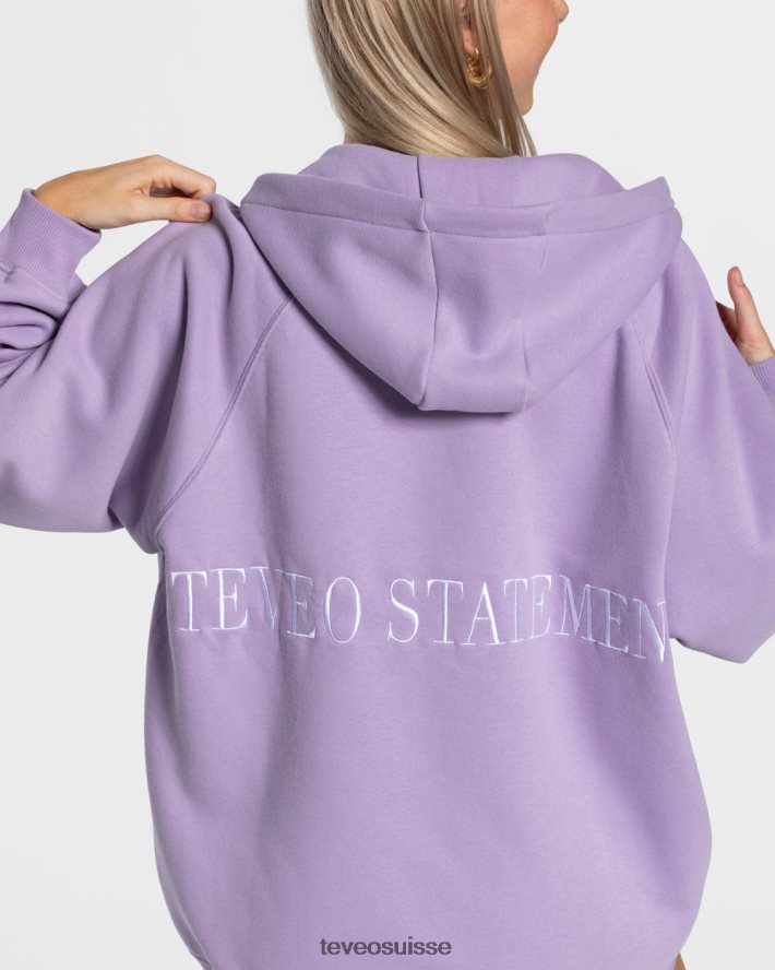 vêtements femmes TEVEO 40204P22 veste oversize tendance lilas