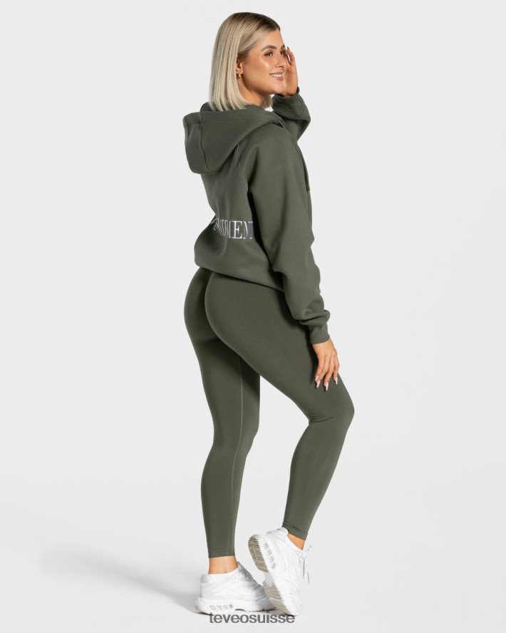 vêtements femmes TEVEO 40204P26 veste oversize tendance kaki