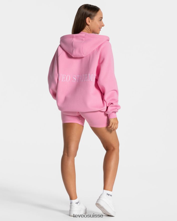 vêtements femmes TEVEO 40204P29 veste oversize tendance rose