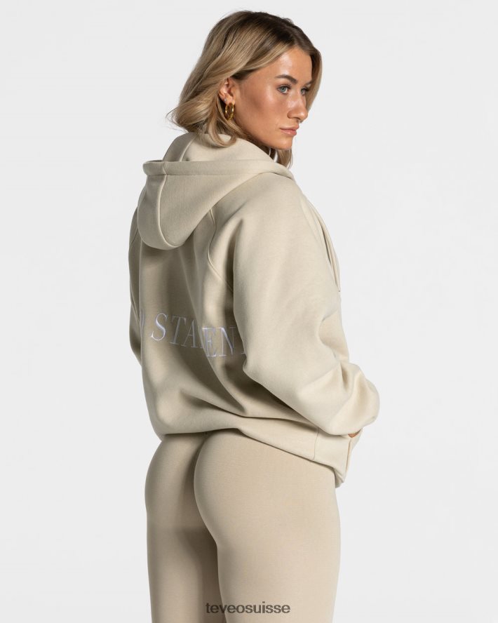 vêtements femmes TEVEO 40204P30 veste oversize tendance sable