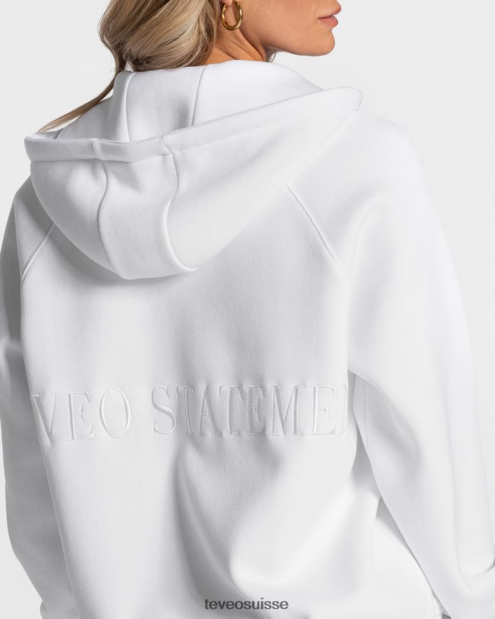 vêtements femmes TEVEO 40204P33 veste oversize tendance blanc