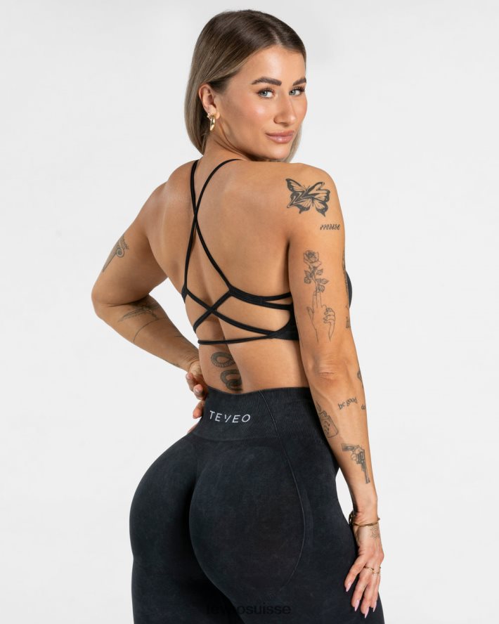 vêtements femmes TEVEO 40204P282 acide bh noir