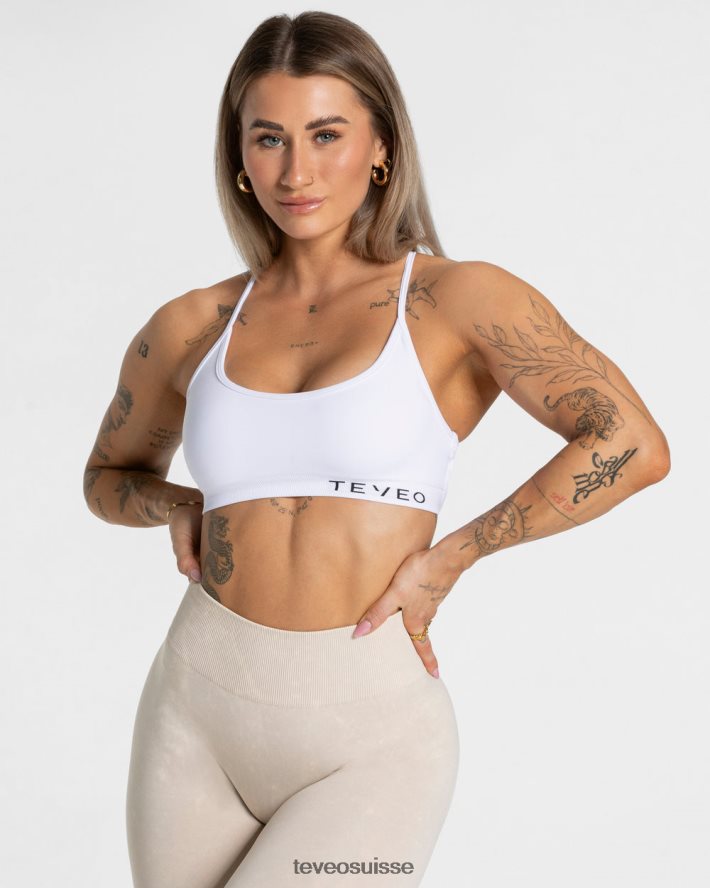 vêtements femmes TEVEO 40204P283 acide bh blanc