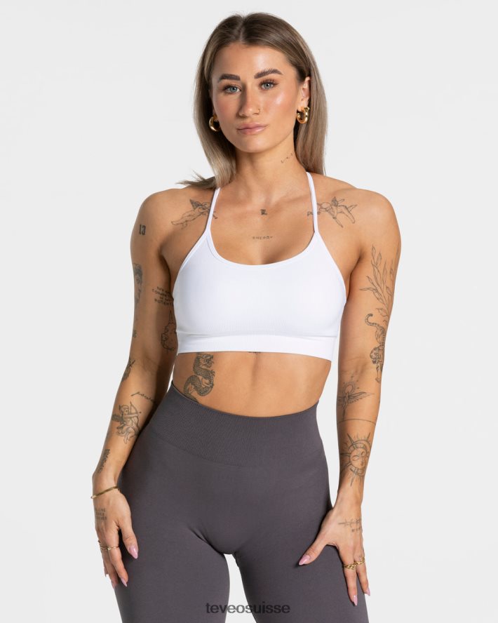 vêtements femmes TEVEO 40204P284 élever bh blanc