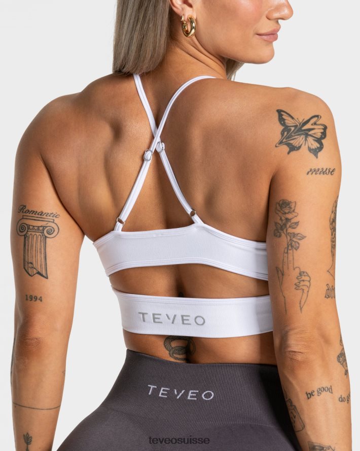 vêtements femmes TEVEO 40204P284 élever bh blanc