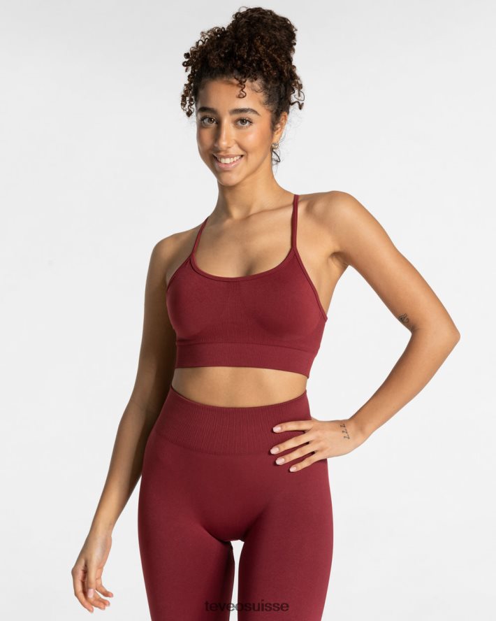 vêtements femmes TEVEO 40204P288 élever bh vin rouge