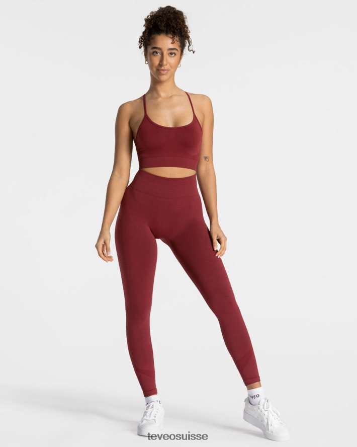 vêtements femmes TEVEO 40204P288 élever bh vin rouge