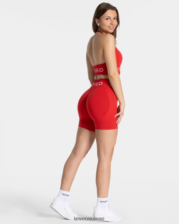 vêtements femmes TEVEO 40204P295 porte-cou signature bh rouge
