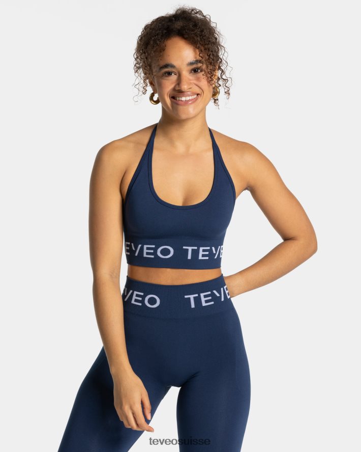 vêtements femmes TEVEO 40204P296 porte-cou signature bh bleu foncé