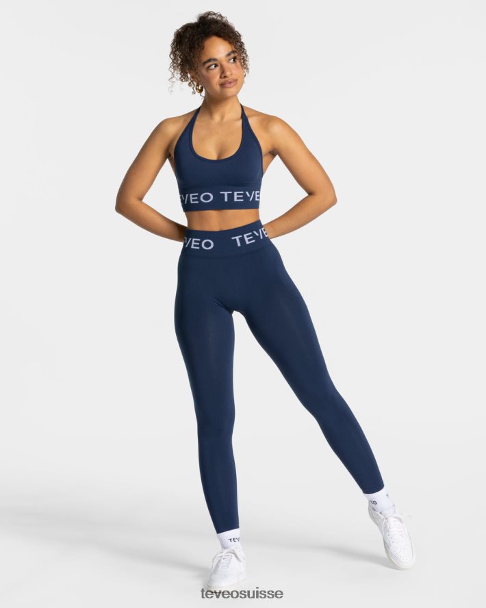 vêtements femmes TEVEO 40204P296 porte-cou signature bh bleu foncé