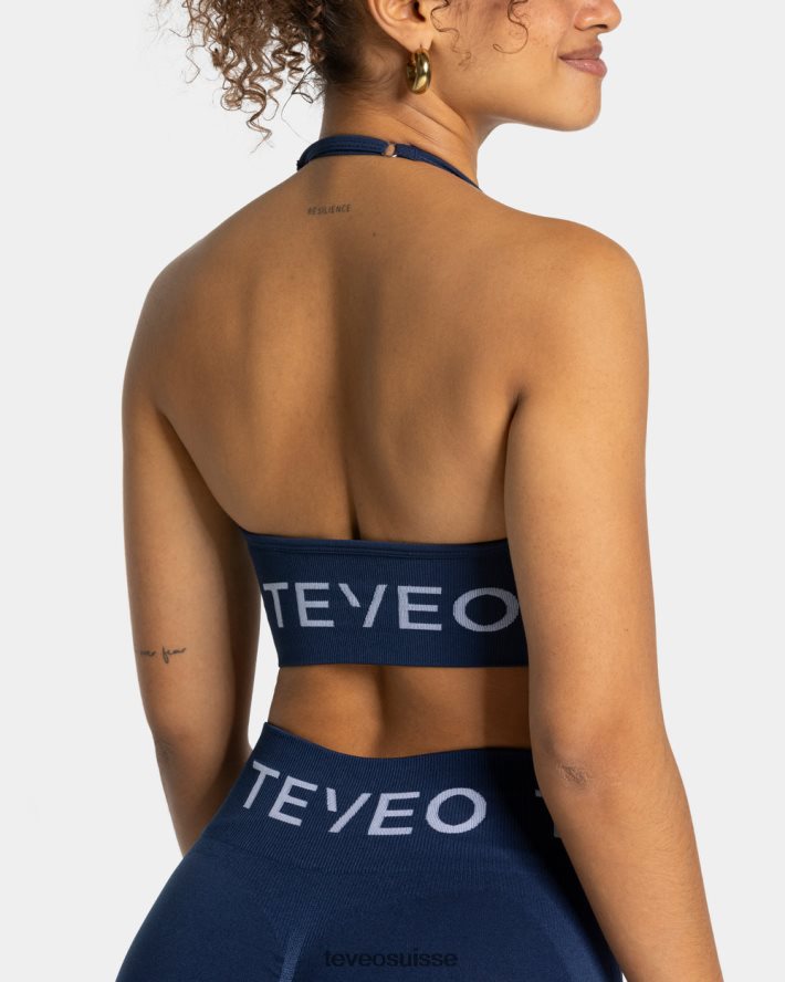 vêtements femmes TEVEO 40204P296 porte-cou signature bh bleu foncé