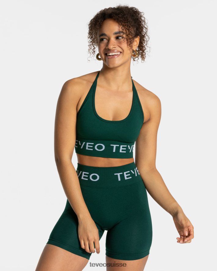 vêtements femmes TEVEO 40204P299 porte-cou signature bh vert foncé