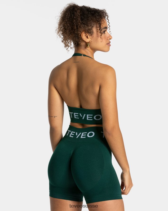 vêtements femmes TEVEO 40204P299 porte-cou signature bh vert foncé