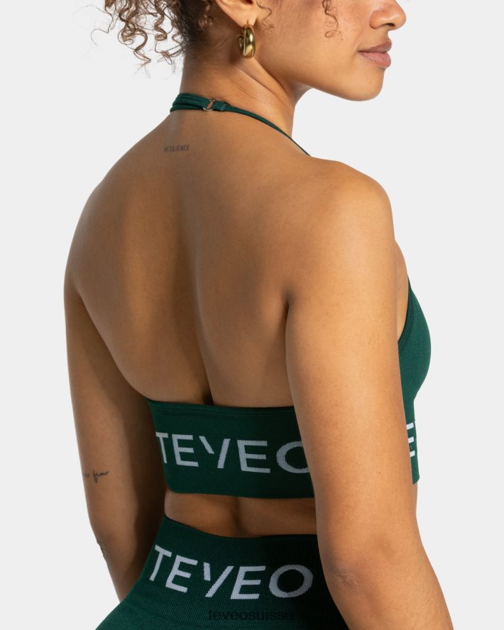 vêtements femmes TEVEO 40204P299 porte-cou signature bh vert foncé