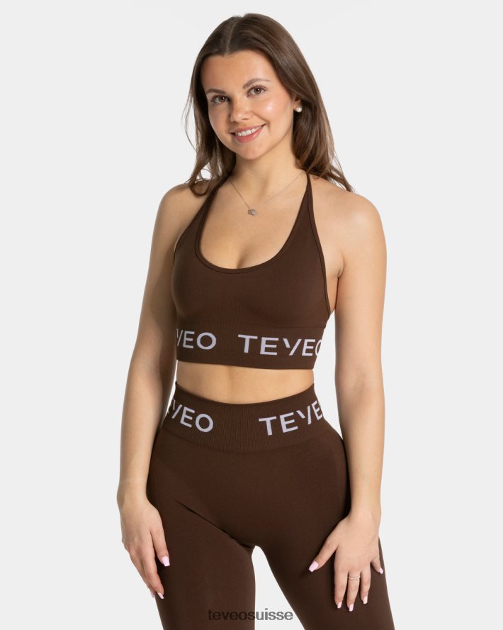 vêtements femmes TEVEO 40204P300 porte-cou signature bh marron foncé