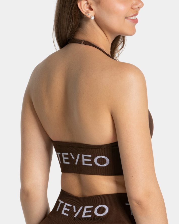 vêtements femmes TEVEO 40204P300 porte-cou signature bh marron foncé