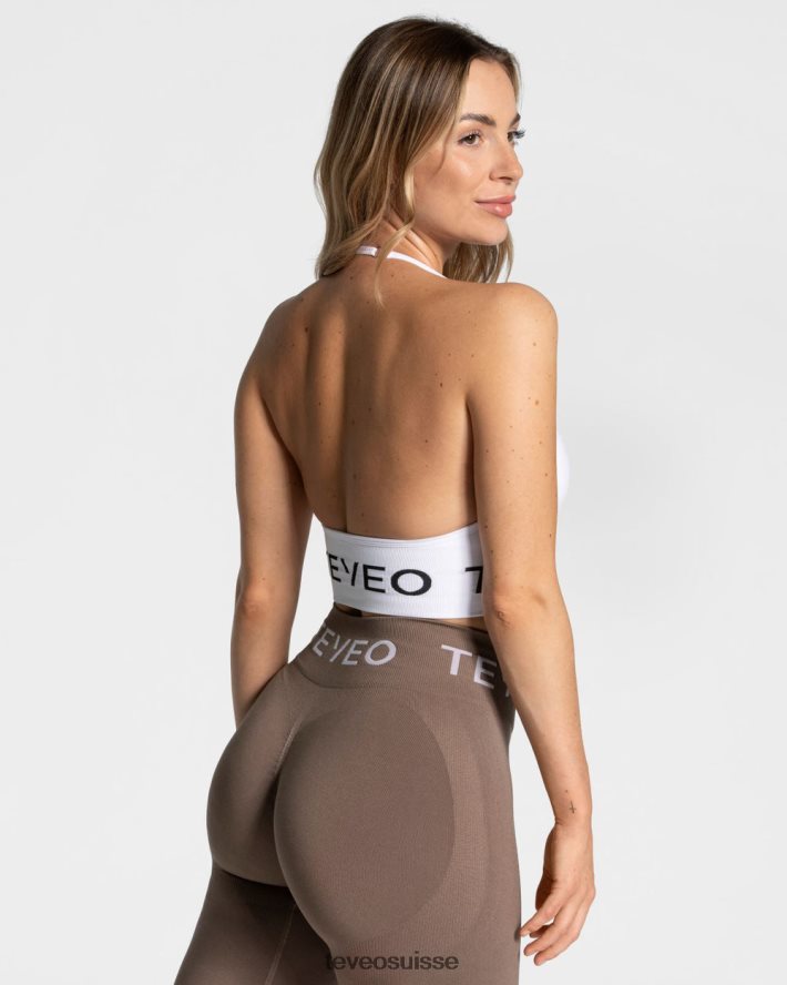 vêtements femmes TEVEO 40204P304 porte-cou signature bh blanc