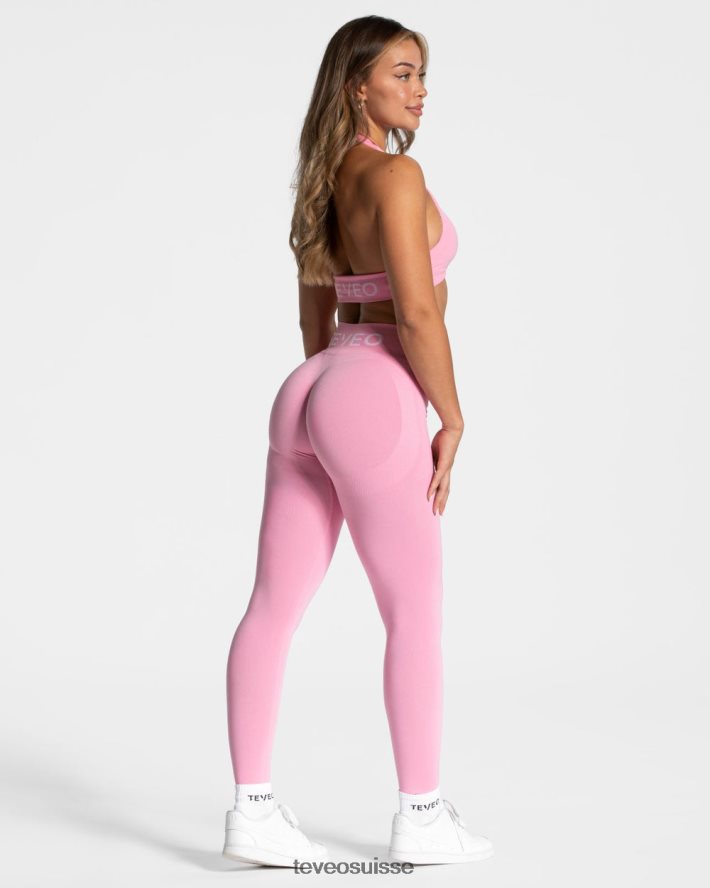 vêtements femmes TEVEO 40204P305 signature torsadée bh rose