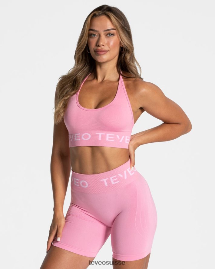 vêtements femmes TEVEO 40204P307 porte-cou signature bh rose
