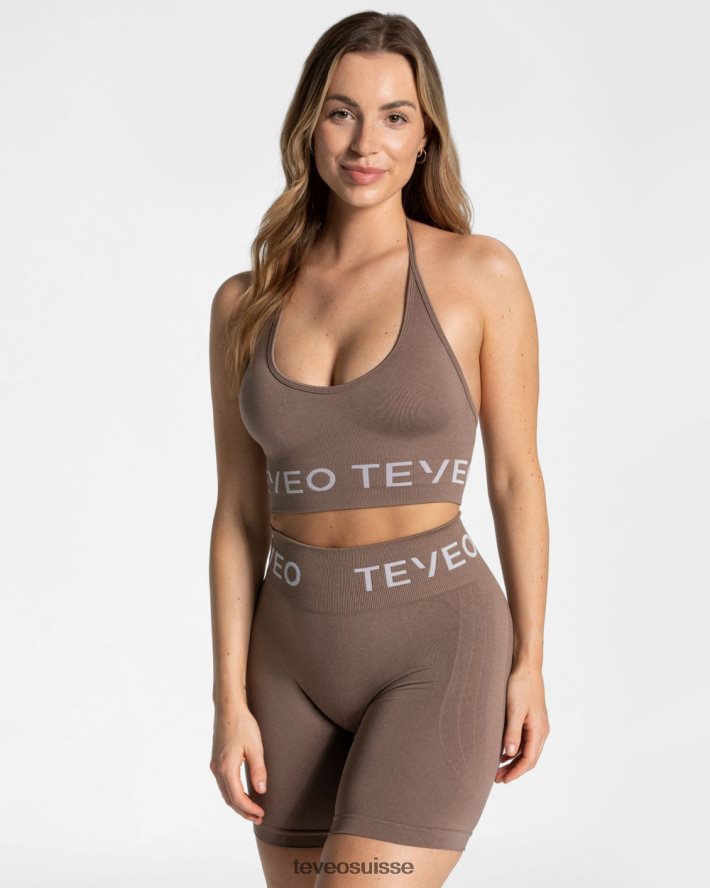 vêtements femmes TEVEO 40204P312 porte-cou signature bh moka