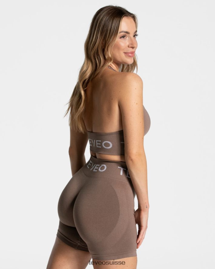 vêtements femmes TEVEO 40204P312 porte-cou signature bh moka