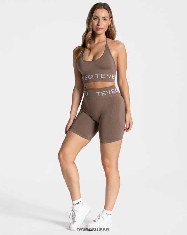 vêtements femmes TEVEO 40204P312 porte-cou signature bh moka