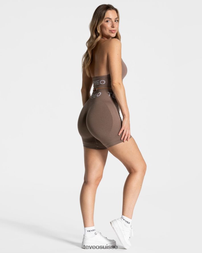 vêtements femmes TEVEO 40204P312 porte-cou signature bh moka
