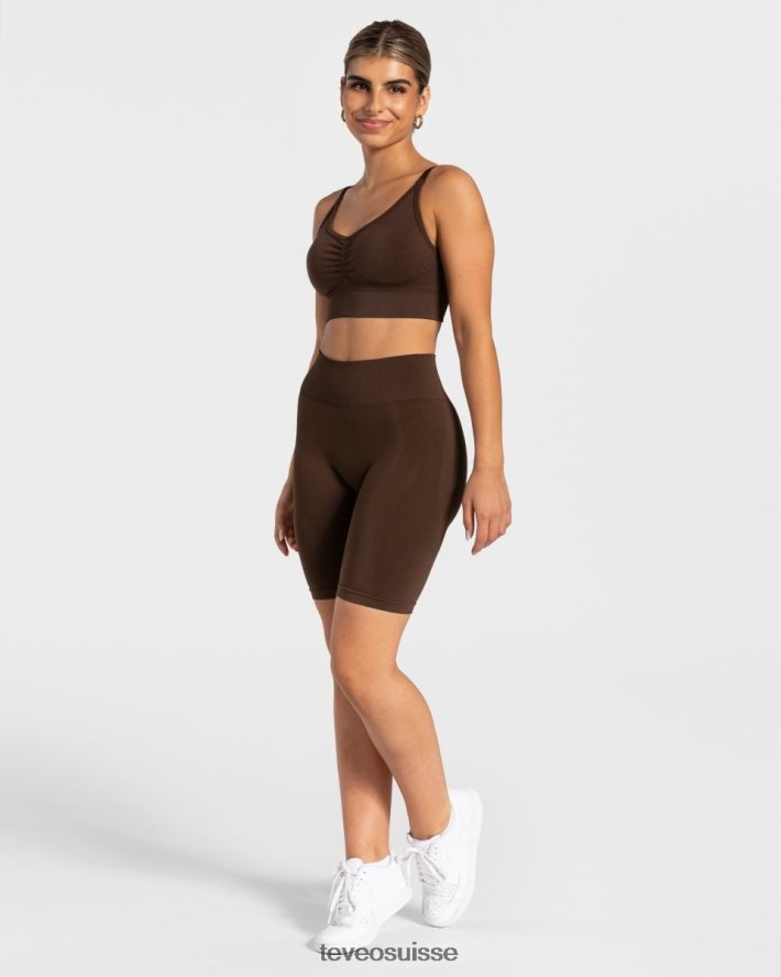 vêtements femmes TEVEO 40204P315 charmant chouchou bh brun