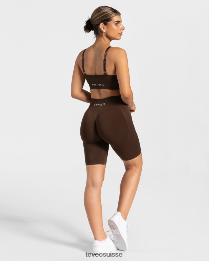 vêtements femmes TEVEO 40204P315 charmant chouchou bh brun