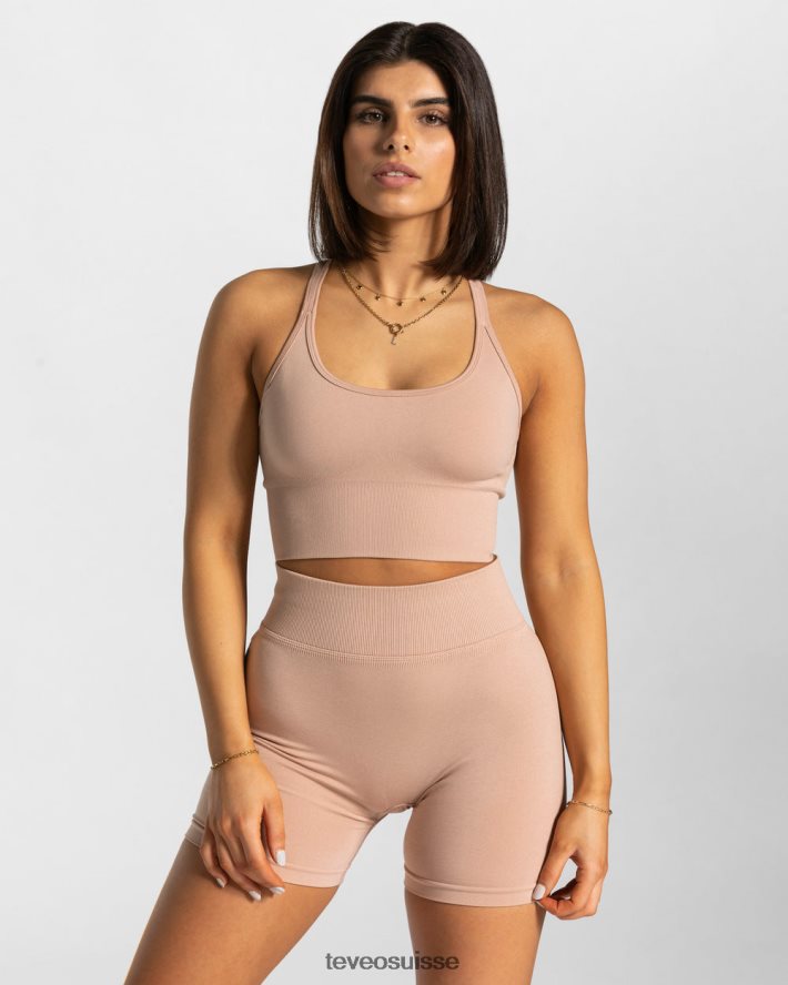 vêtements femmes TEVEO 40204P318 déclaration bh vieux rose