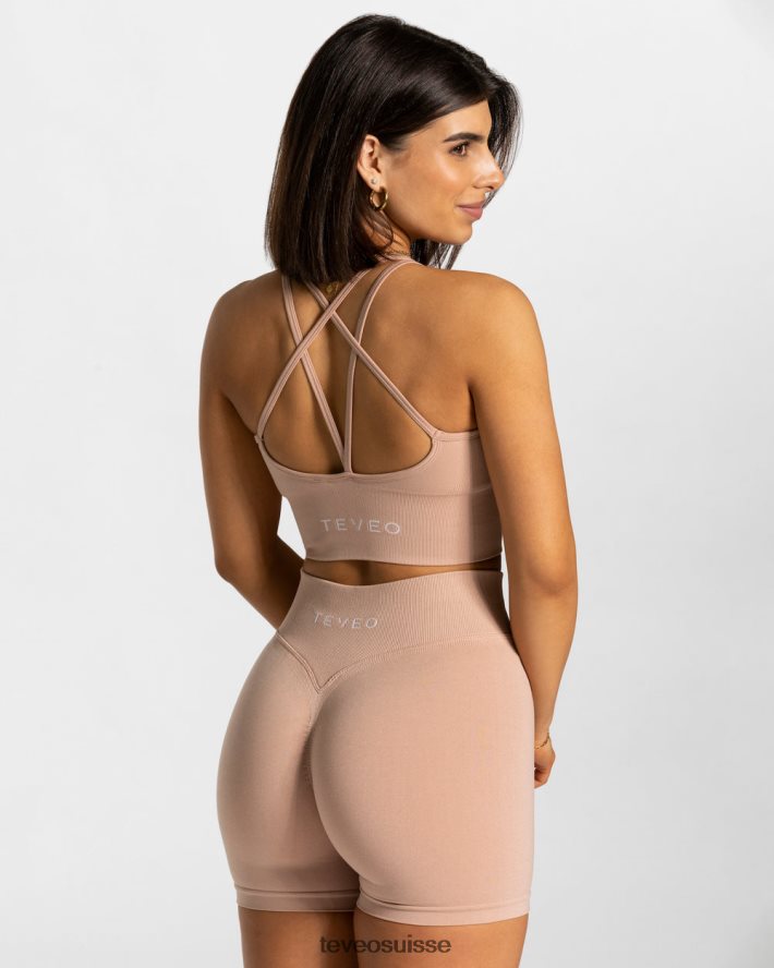 vêtements femmes TEVEO 40204P318 déclaration bh vieux rose