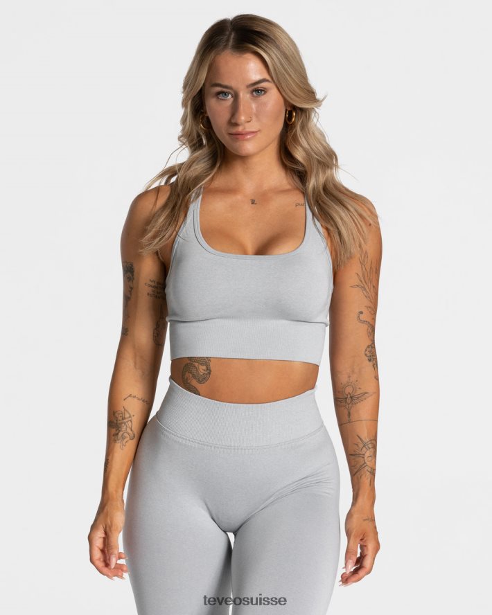 vêtements femmes TEVEO 40204P324 déclaration bh gris clair