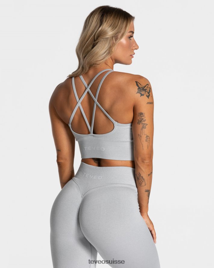 vêtements femmes TEVEO 40204P324 déclaration bh gris clair