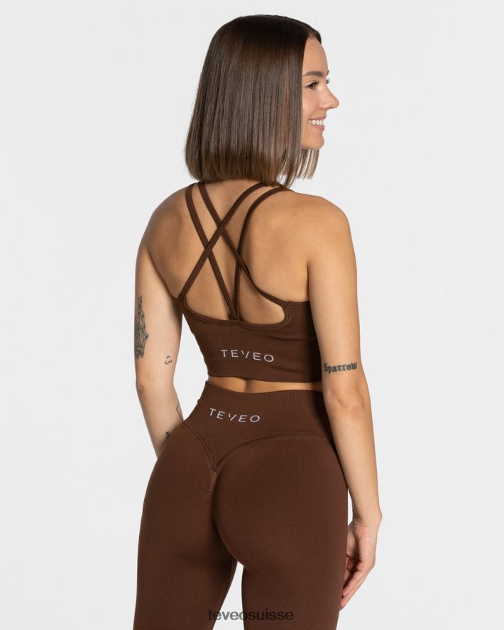 vêtements femmes TEVEO 40204P325 déclaration bh café