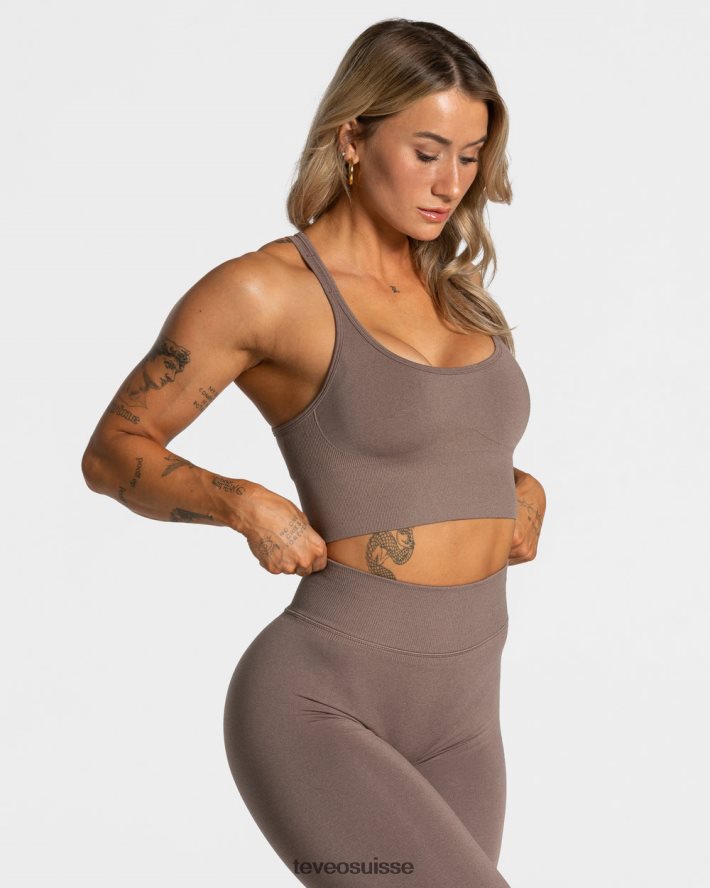 vêtements femmes TEVEO 40204P327 déclaration bh moka