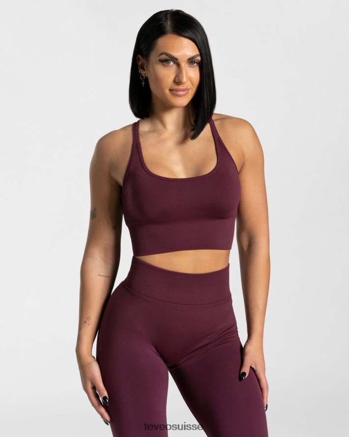 vêtements femmes TEVEO 40204P328 soutien-gorge tendance prune